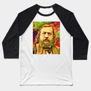 Theophile Gautier Snow Portrait | Theophile Gautier Artwork 15 Baseball T-Shirt